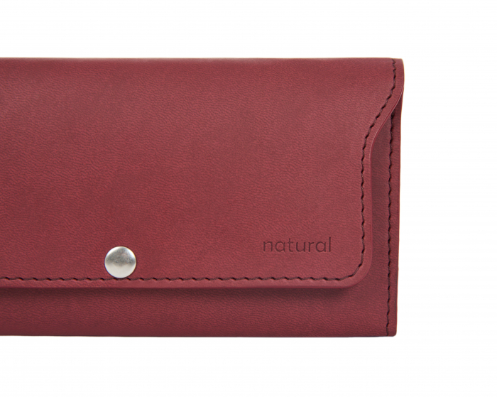 Set elegant magenta - agenda cu husa , toc pentru pix, portofel asortat din PU Biogreen si pix [8]