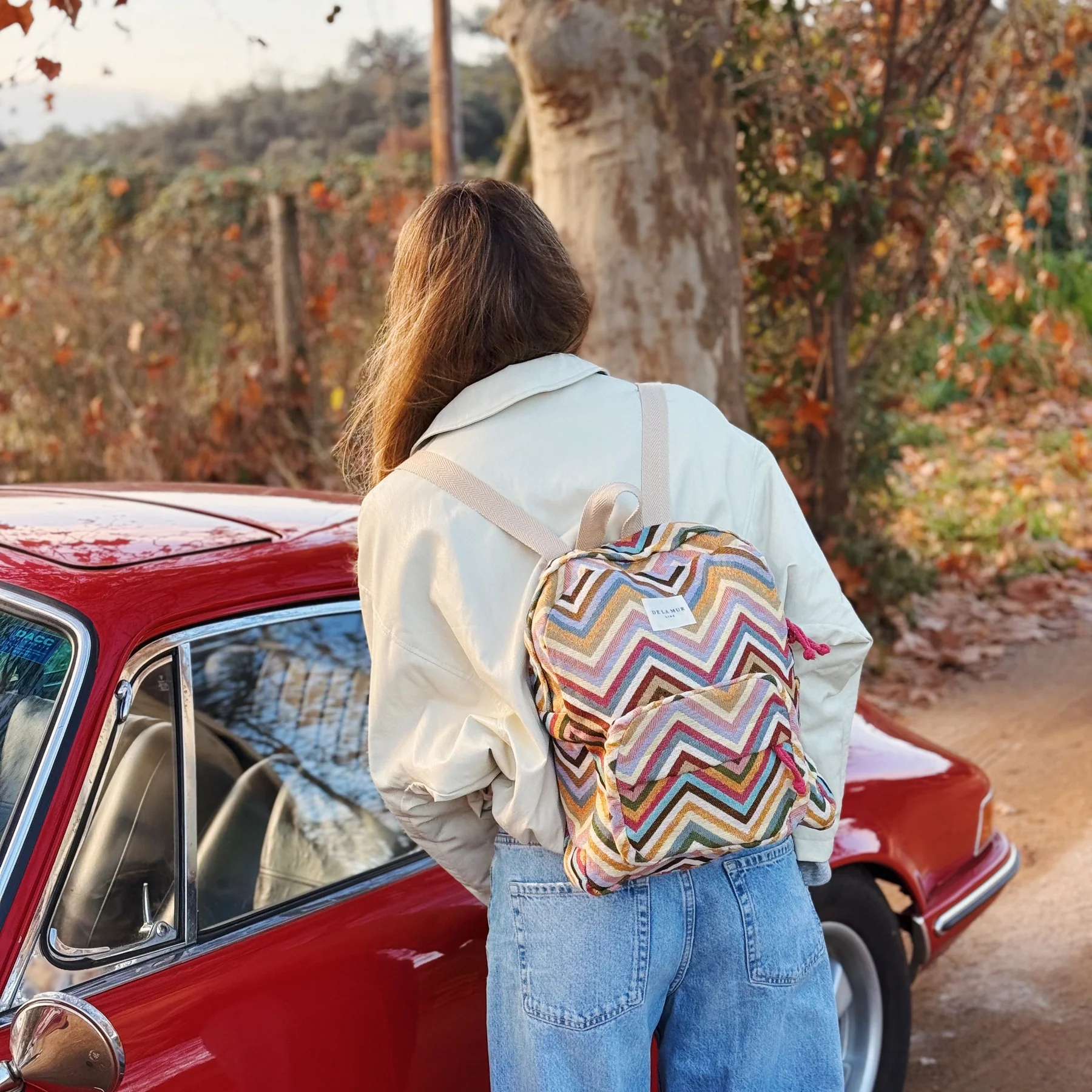 Rucsac Damă Zaga Zigzag Multicolor | Origin and Natural [5]