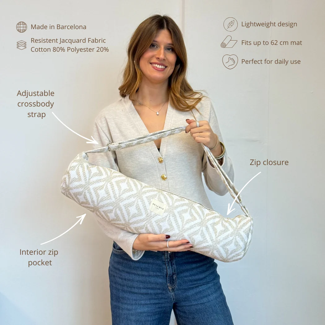 Geantă pentru Saltea Yoga Bej & Ecru | Origin and Natural [2]