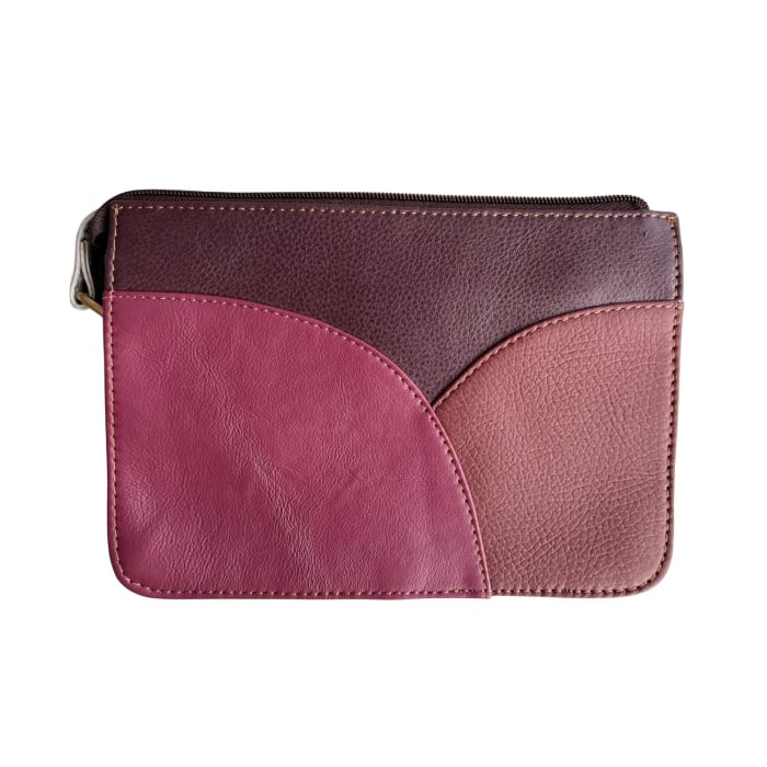 Geantă mică Soruka din piele reciclată, albastru & animal print [2]