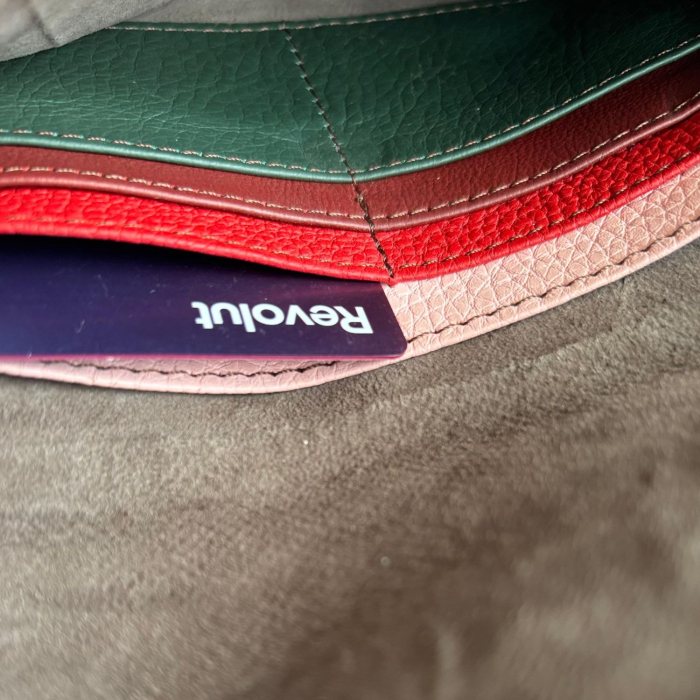 Plic verde din piele reciclata Soruka | Portofel tip envelope sustenabil [4]