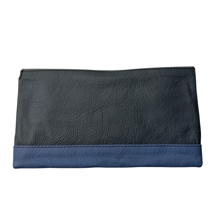 Plic Soruka din piele reciclata albastru si gri [2]
