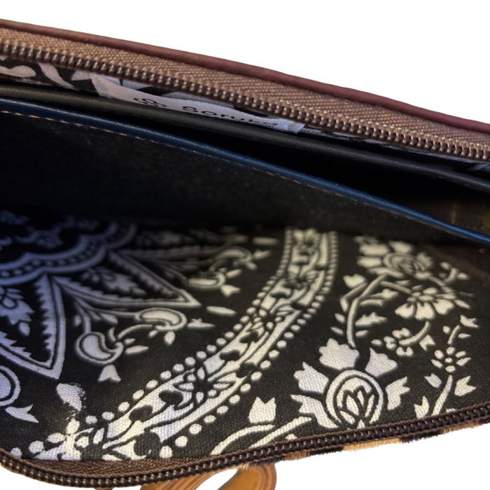 Geantă crossbody Soruka din piele reciclată, albastru & mov | Double face [3]