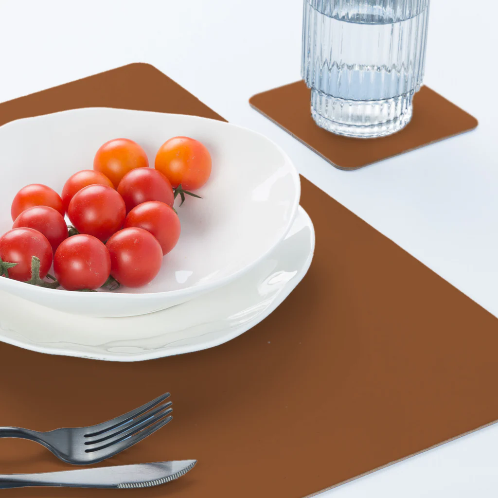 Suporturi de pahare patrate din piele naturala reciclata [2]