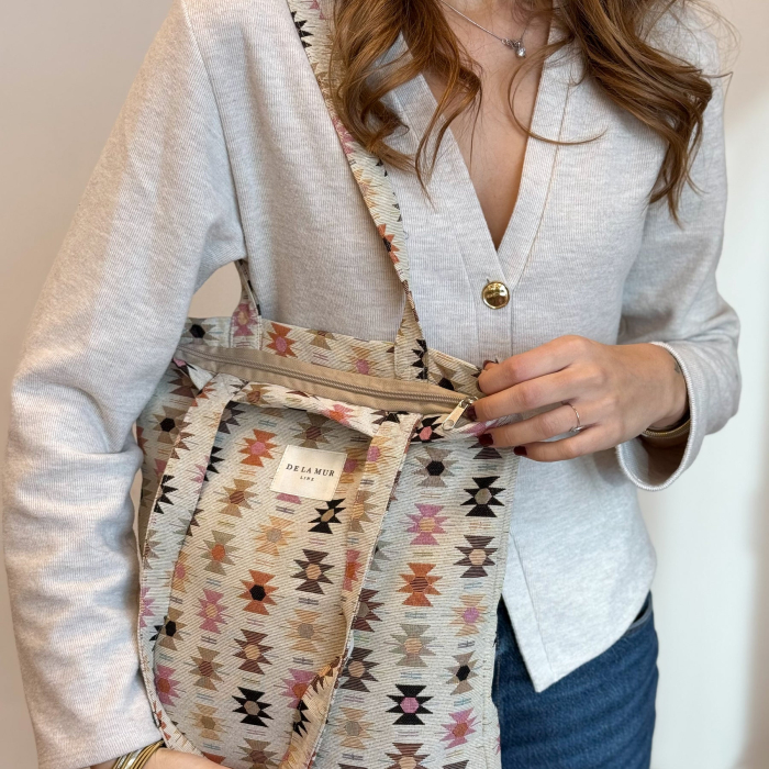 Tote bag Royal cu închidere cu fermoar [6]