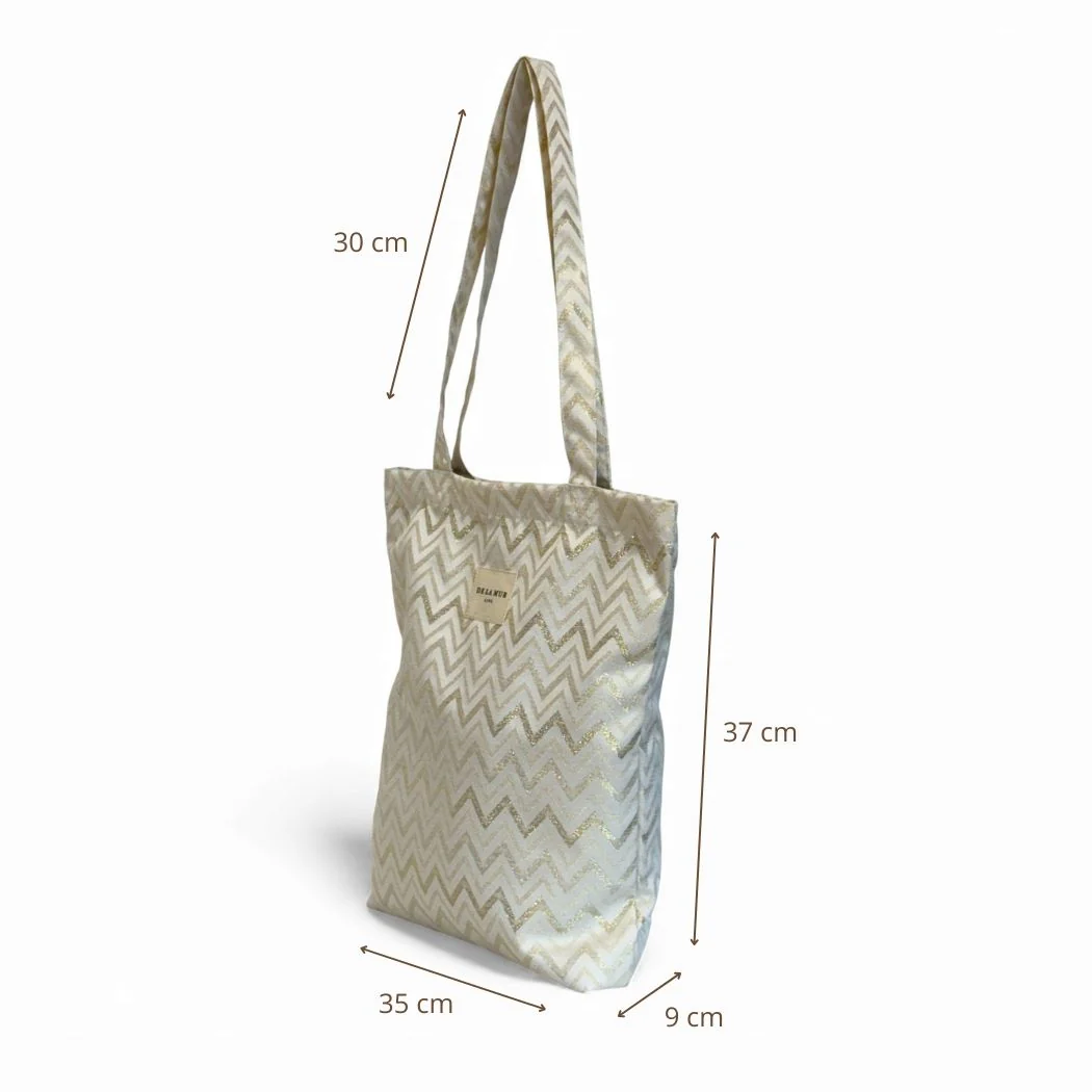 Tote Bag Zigzag Auriu [3]