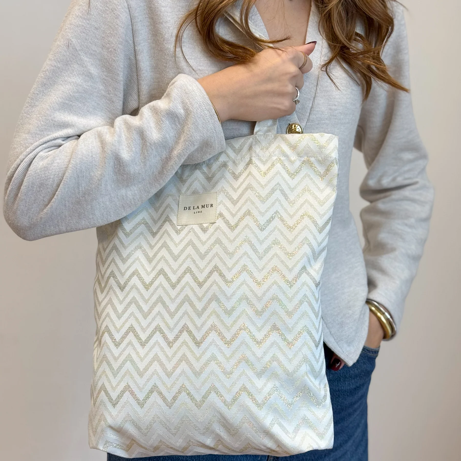 Tote Bag Zigzag Auriu [5]