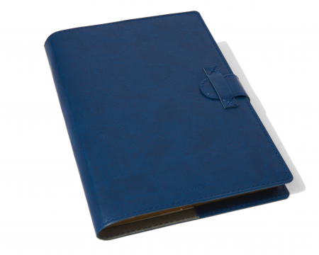 Agende Personalizate - Agenda cu husa din P.U. biogreen, albastru