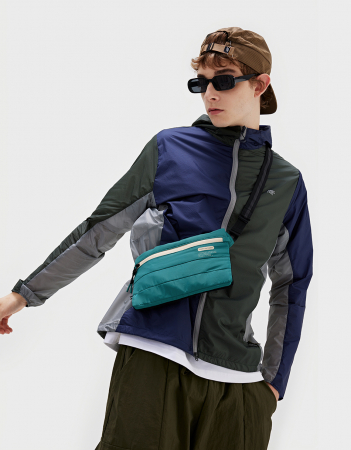 Geanta crossbody , textil, impermeabil, verde [1]