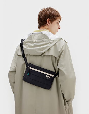 Geanta crossbody , textil, negru [2]