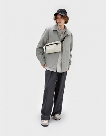 Geanta crossbody , textil, alb [1]
