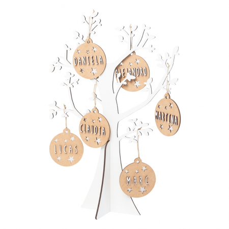 Decoratiune Copacul familiei din lemn [2]