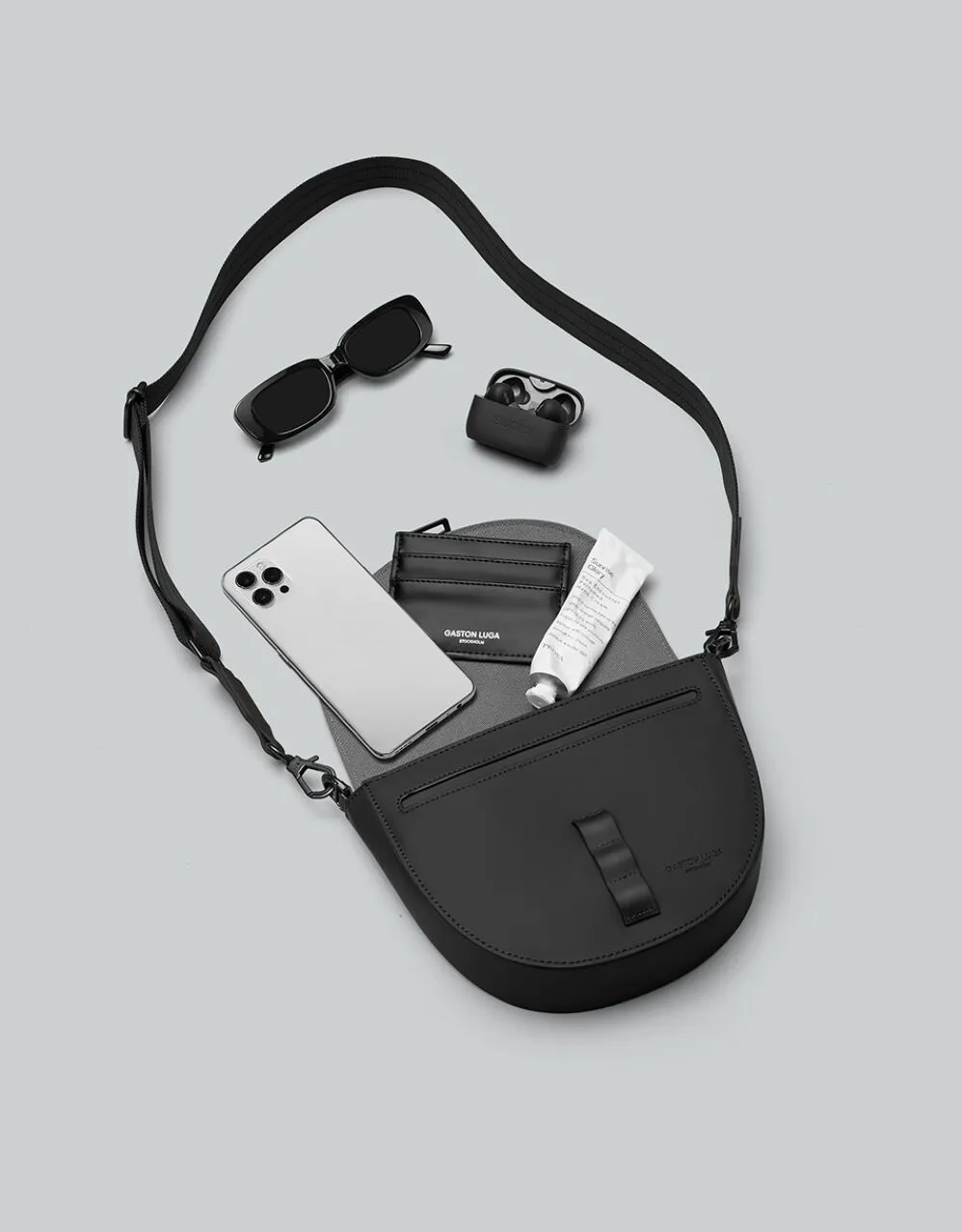 Geanta crossbody Moon neagra [4]