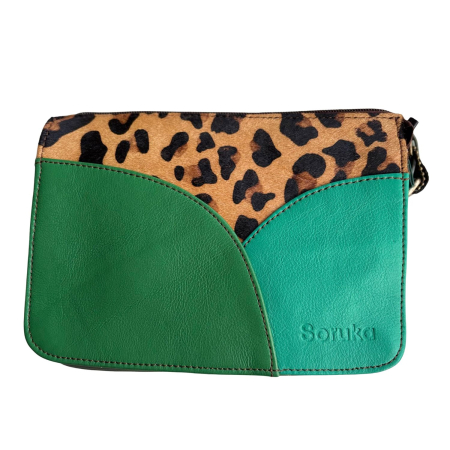 Crossbody - Geantă Soruka reversibilă din piele reciclată | Geantă 2-în-1 cu curea