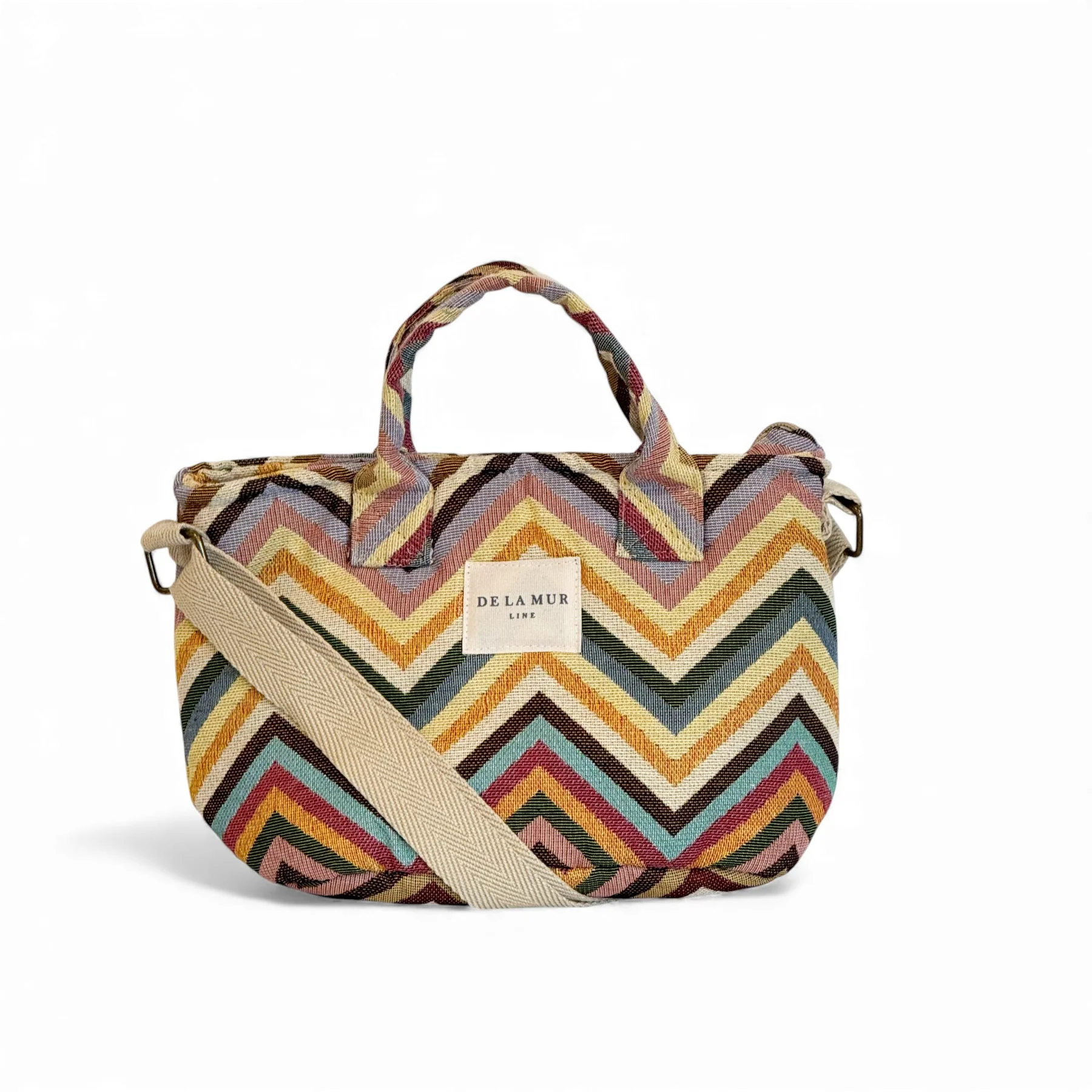 Crossbody - Geantă Tote Damă Zaga Jacquard Multicolor | Origin and Natural