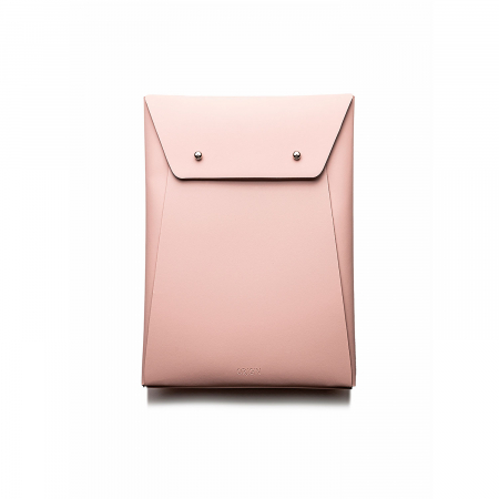 Husa plic Ipad 9"-10" din piele naturala reciclata, roz pudra, 18*25.5*2 cm, ORIGIN [2]