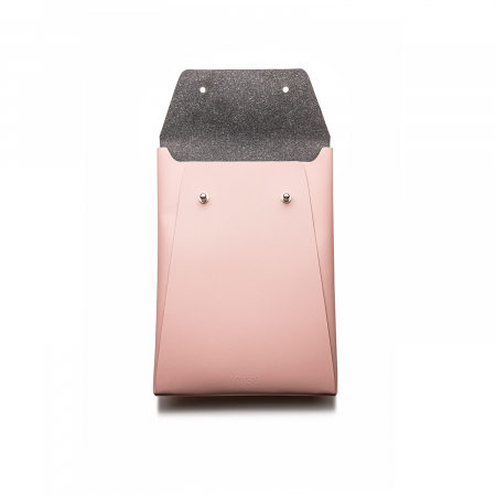 Husa plic Ipad 9"-10" din piele naturala reciclata, roz pudra, 18*25.5*2 cm, ORIGIN [3]