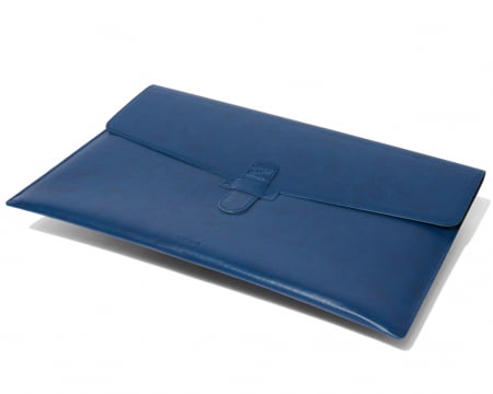 Huse MacBook si iPad din Piele - Husa plic Macbook 13'' din PU Biogreen, albastru