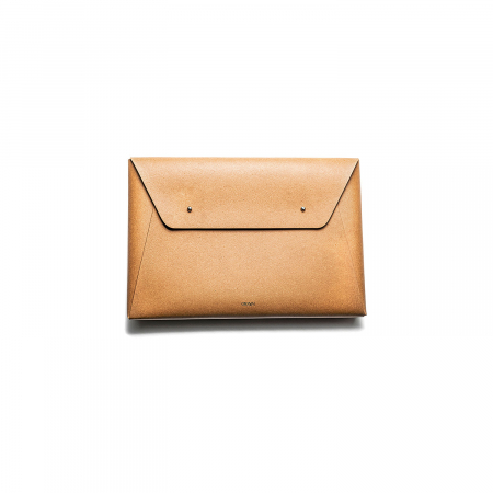 Husa plic Macbook 16'' din piele naturala reciclata, pictata manual [1]
