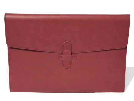 Huse MacBook si iPad din Piele - Husa plic Macbook 16'' din PU Biogreen, magenta
