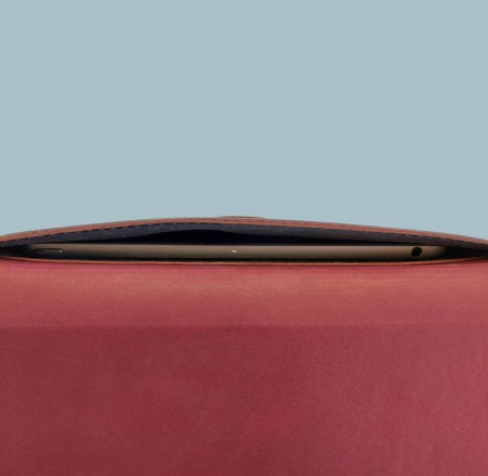 Husa plic Macbook 16'' din PU Biogreen, magenta [9]