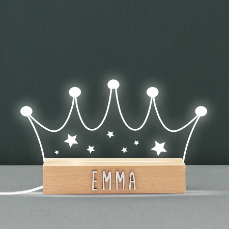 Decoratiuni din Lemn - Lampa decorativa Printesa