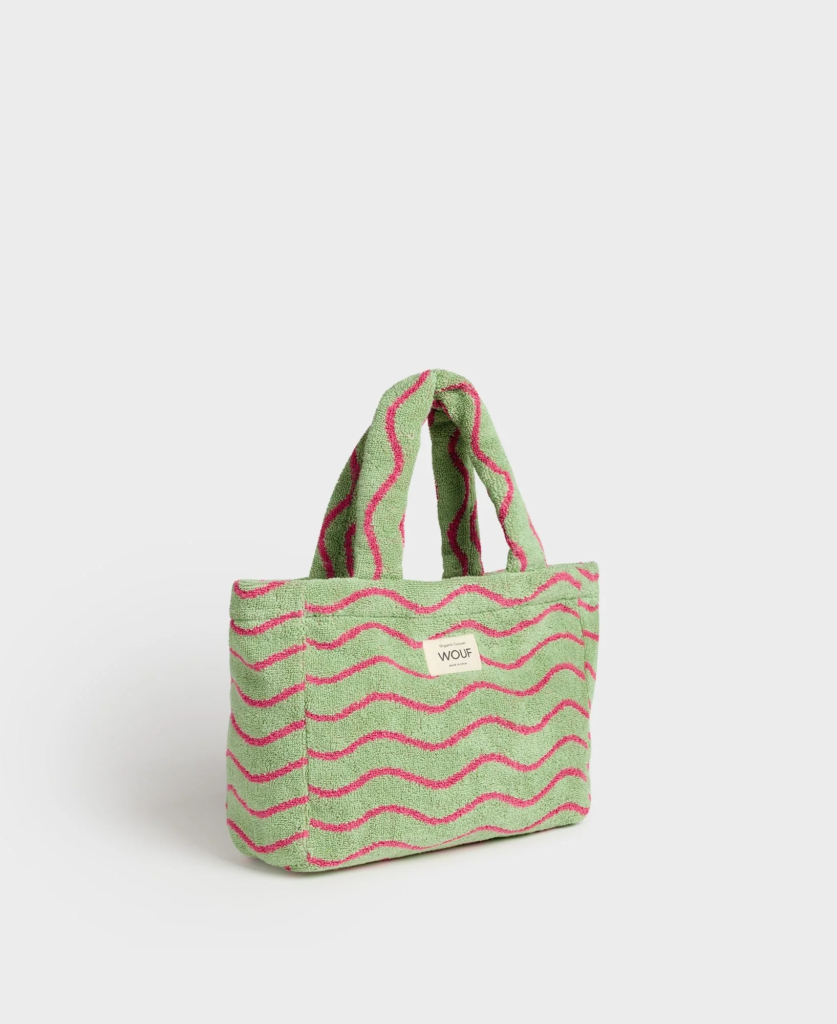 Tote Bags - Miniposseta Wavy din bumbac organic