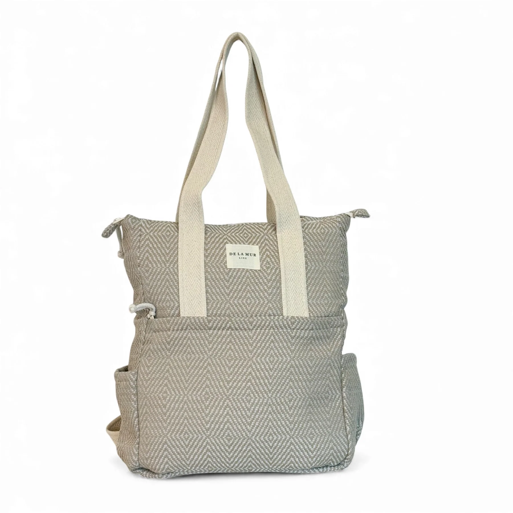 All Boutique - Rucsac & Geantă 2 în 1 Mink Bej Jacquard | Origin and Natural