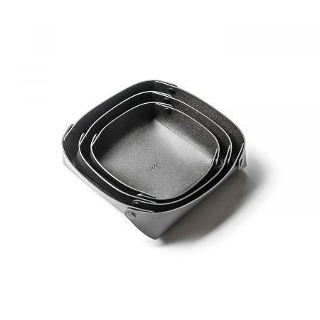 Compartiment depozitare din piele naturala reciclata, negru, marime M [4]