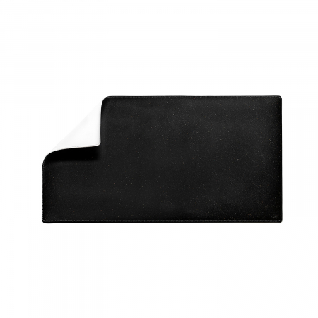 Protectie birou din piele naturala reciclata, negru [2]