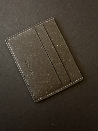 Port card negru din piele reciclata – profesional și eco [4]