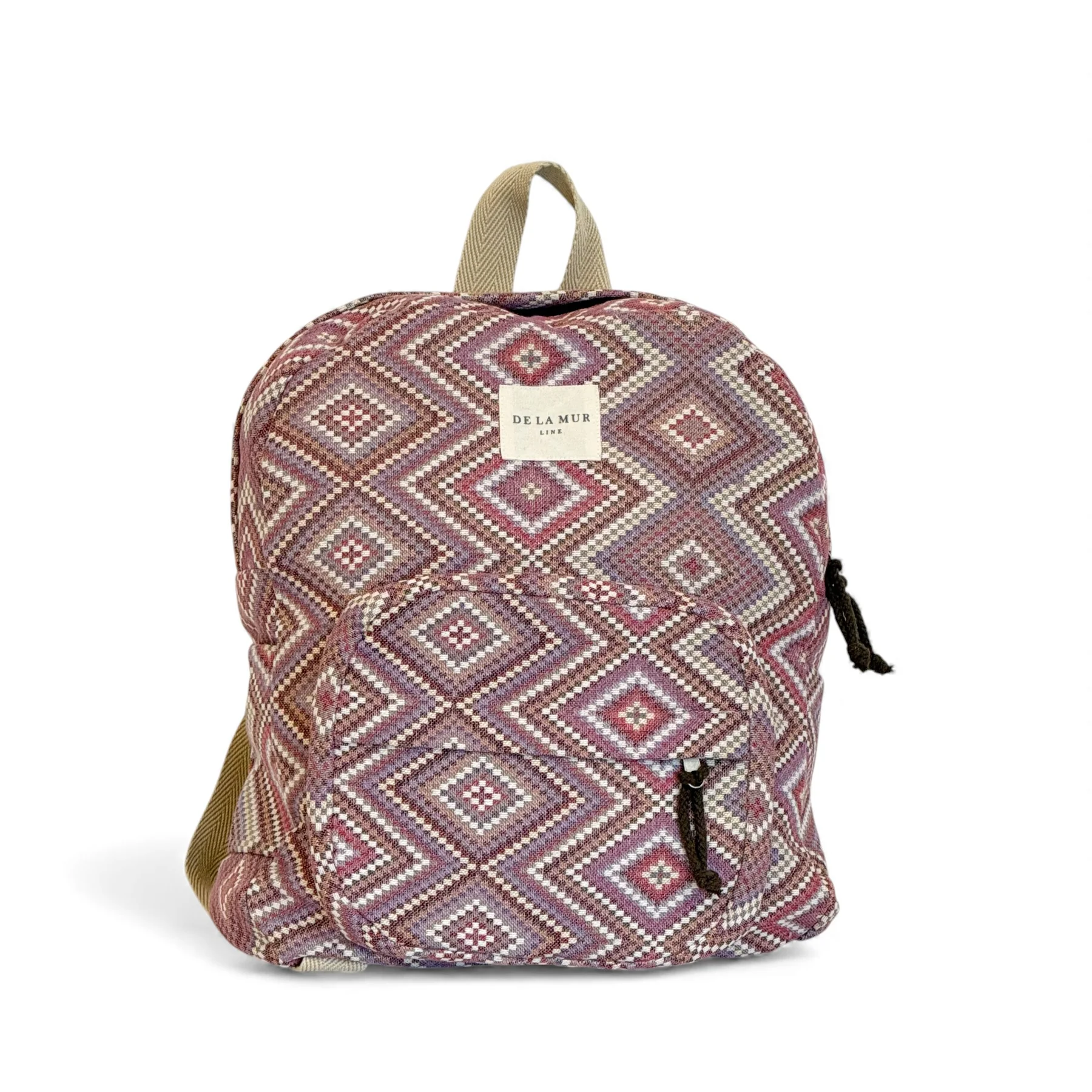 Boutique - Rucsac Damă Nana Jacquard Roz & Lila | Origin and Natural