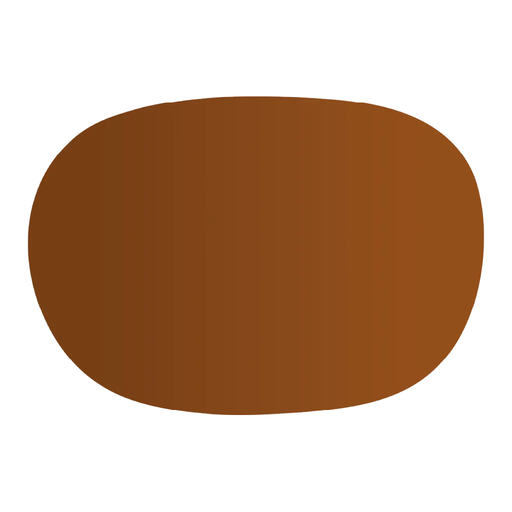 Vacavaliente - Suport farfurie oval din piele reciclata