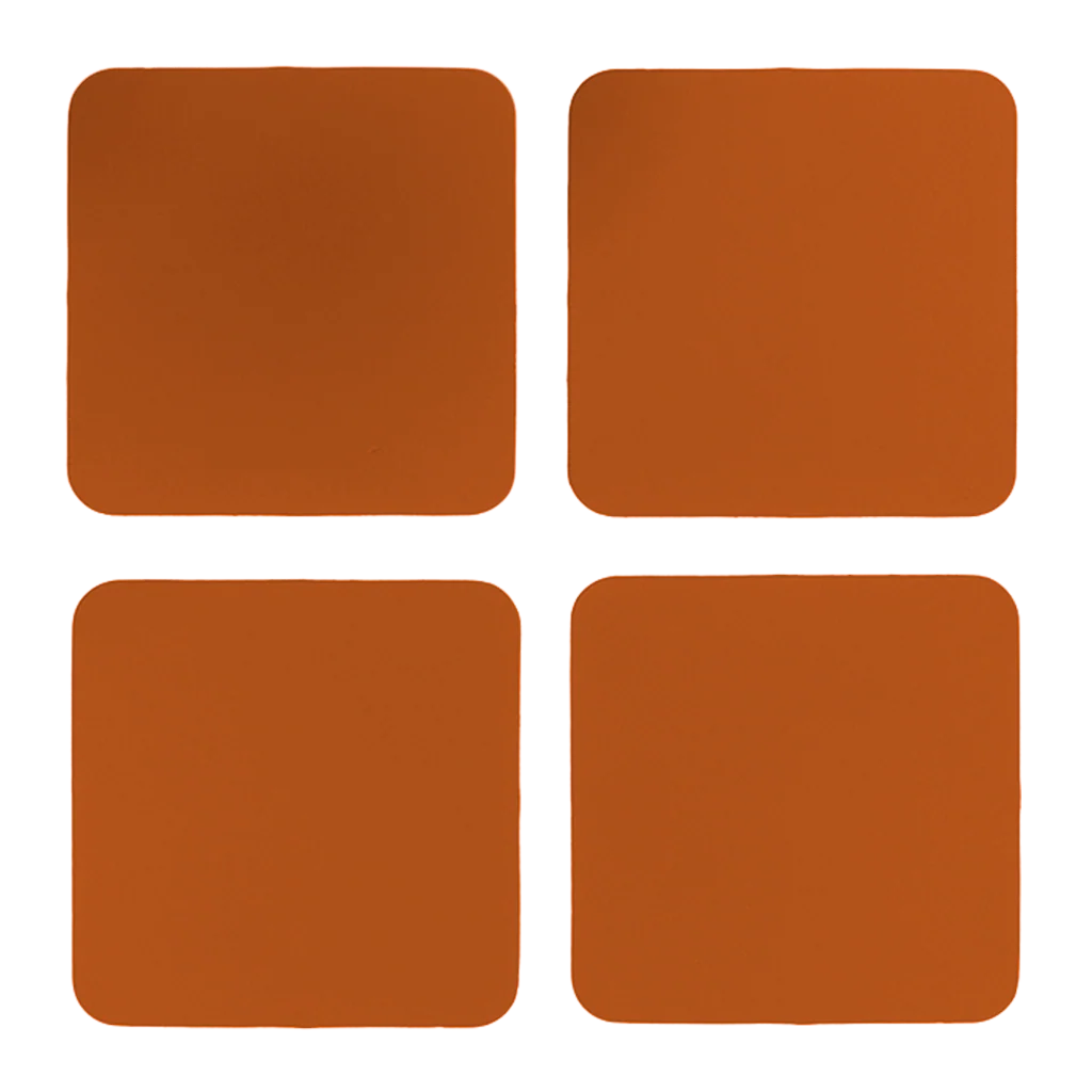 Vacavaliente - Suporturi de pahare patrate din piele naturala reciclata