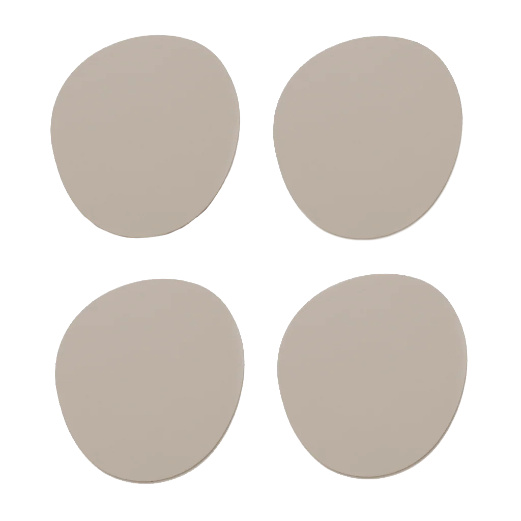 Suporti din Piele pentru Pahare - Suporturi de pahare rotunde din piele naturala reciclata