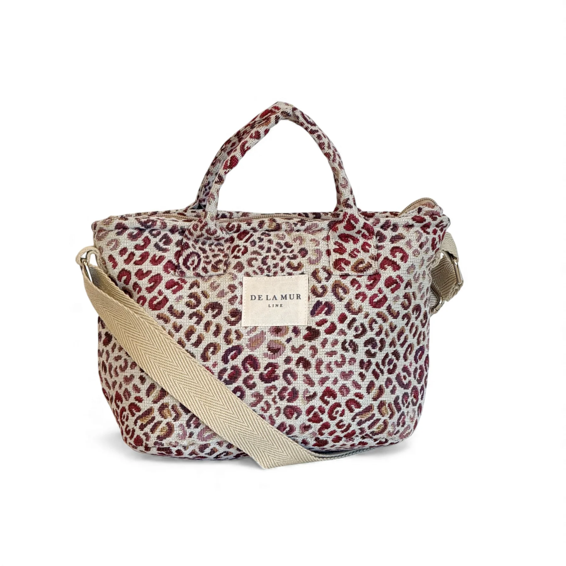 All Boutique - Geantă Damă Talcum Tote Jacquard Roz & Lila| Origin and Natural