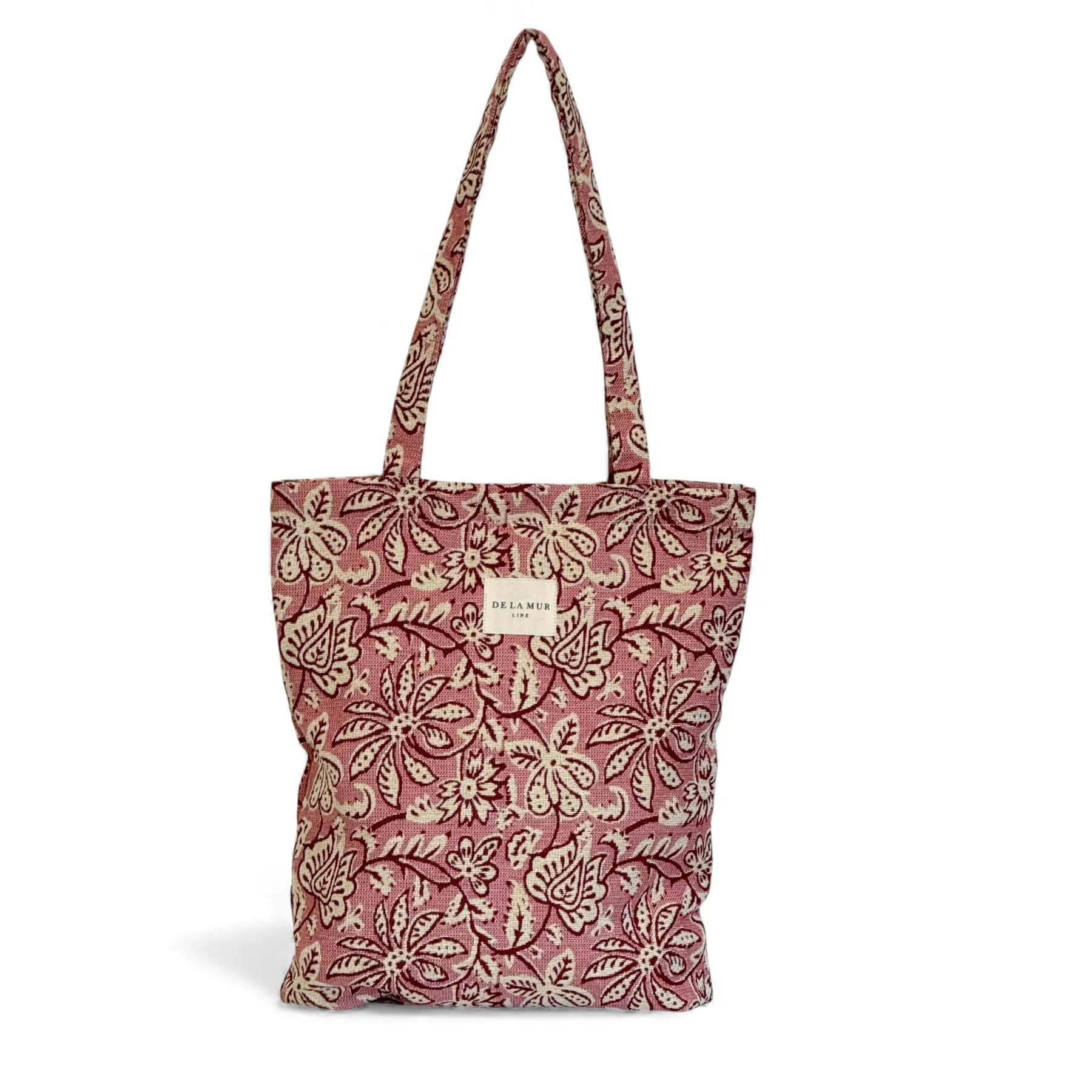 De La Mur - Tote  Bag Floral Ecru & Roz