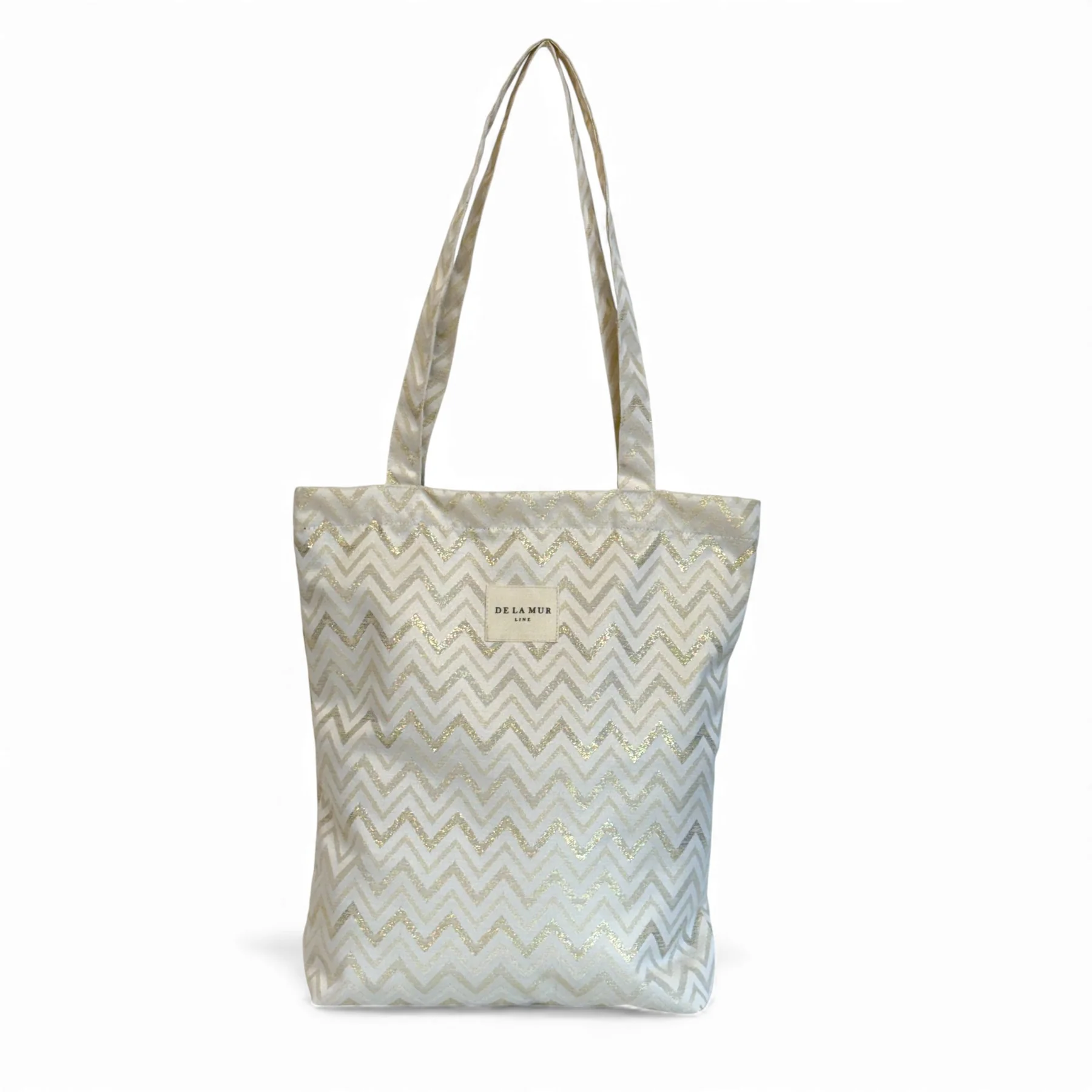 De La Mur - Tote Bag Zigzag Auriu