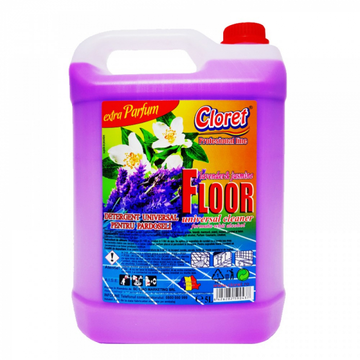 Cloret Detergent pardoseli Lavanda si Iasomie 5 L [1]