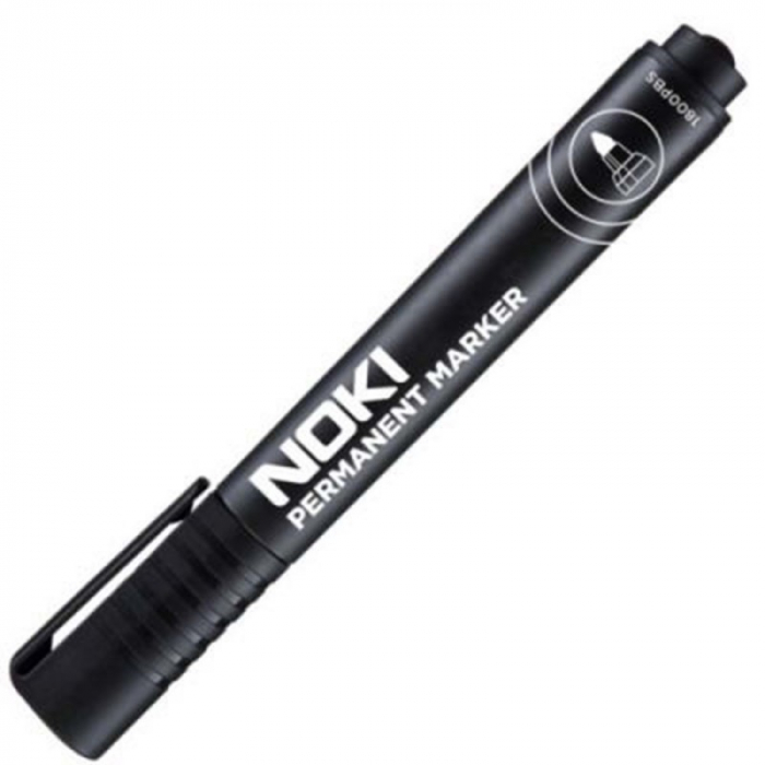 Marker permanent, varf rotund, negru [1]