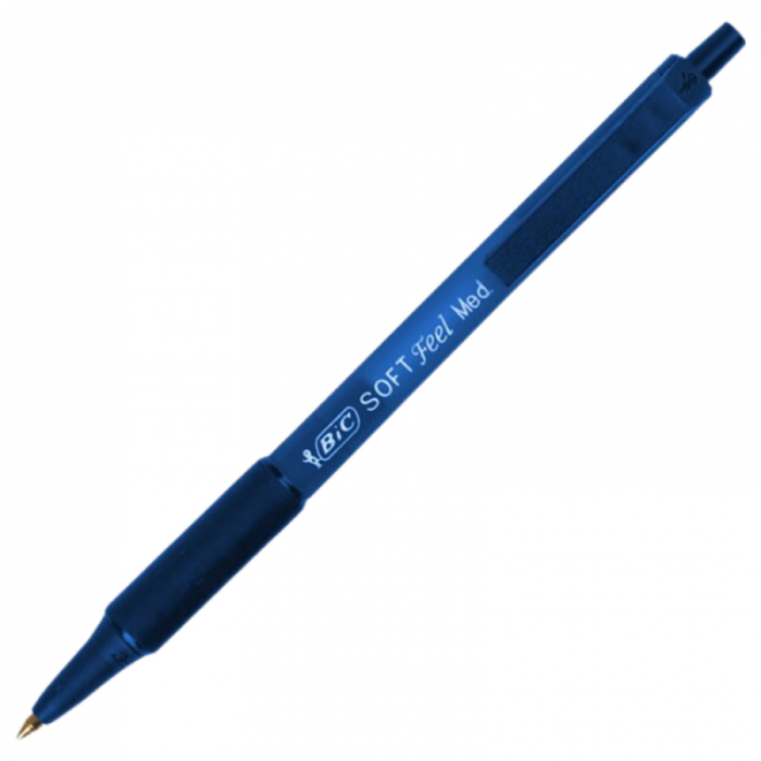 Pix cu bila Bic SoftClic, 1.0 mm, cu mecanism, grip cauciucat, diverse culori [1]