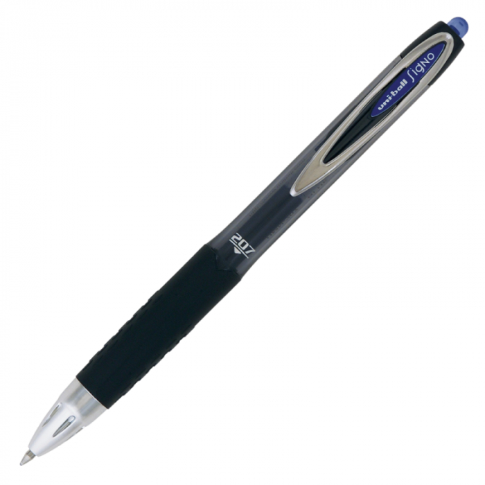 Pix cu gel, cu click, Uni-ball, 0.7 mm,  grip cauciucat, diverse culori [1]