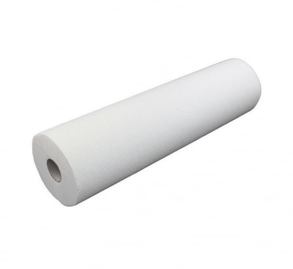 Rola Cearceaf Hartie, 60 cm x 50 m, 2 straturi, 100% Celuloza, Culoare Alb [2]