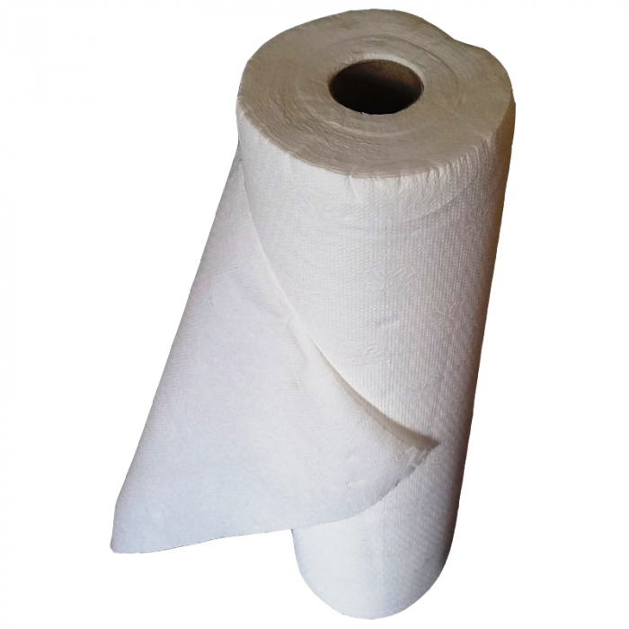 Rola Cearceaf Hartie, 60 cm x 50 m, 2 straturi, 100% Celuloza, Culoare Alb [3]