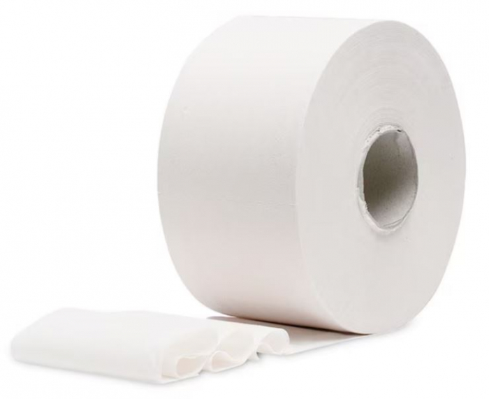 Rola Hartie igienica pentru dispenser cu derulare centrala, mini jumbo, 2 straturi, alb, 100% celuloza [3]