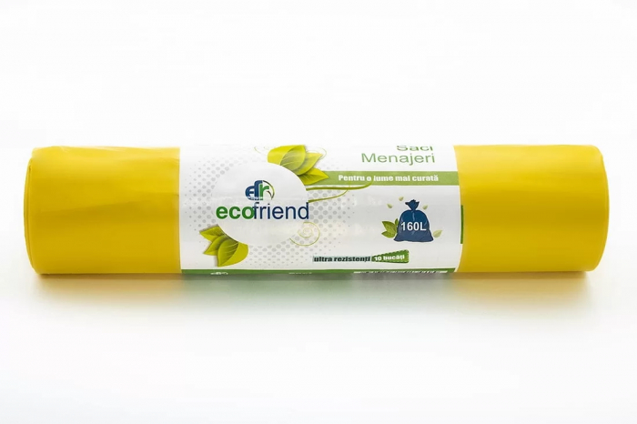 Saci menajeri ultrarezistenti 240 litri 10 buc/rola, diferite culori HDPE [5]