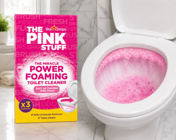 THE PINK STUFF Pudra Spumanta pentru Curatarea Vasului de Toaleta, 3 x 100 g [2]