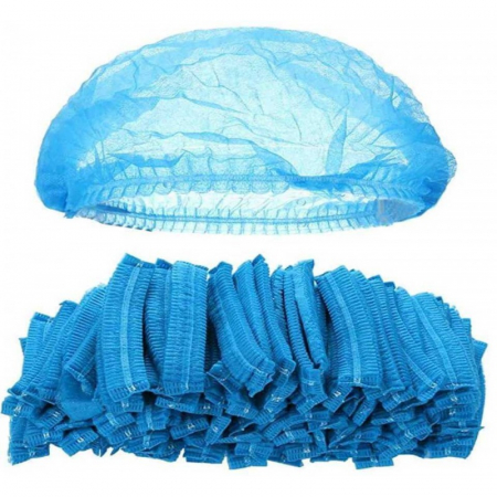 Accesorii protectie - Acoperitori cap, bonete, unica folosinta, 48 cm, 100 buc/set albastre / verzi / albe