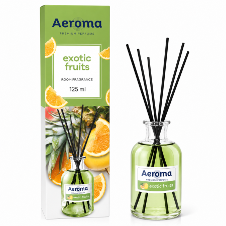 Odorizant Camera cu Betisoare Parfumate Aeroma Exotic Fruits Fructe Exotice 125 ml