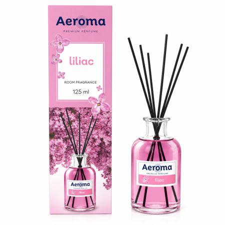 Odorizant Camera cu Betisoare Parfumate Aeroma Liliac 125 ml